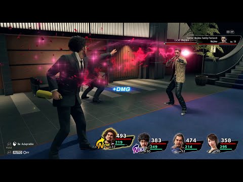 Majima & Saejima Fight Low Levels (Lv. 32 Ichi, Lv. 30 Nanba, Lv. 32 Adachi, Lv. 30 Saeko)