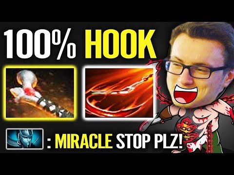 PUDGE Mid is BACK!!! - Miracle 100% Hook 200IQ Build Dota 2
