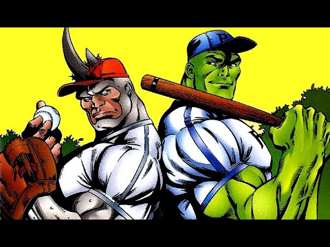 Hulk Destroys Rhino in a Baseball Match