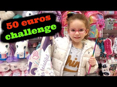50 euro CHALLENGE at CLAIRE'S what did she buy?