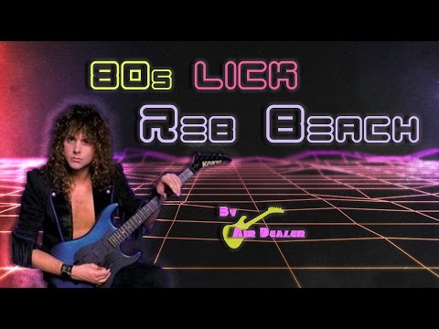 80sGuitarLick - Reb Beach Tapping lesson