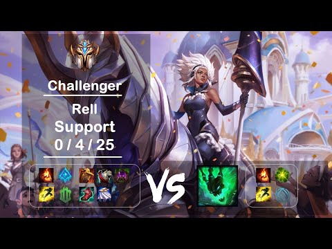 Support Rell vs Thresh KR Challenger Patch 12.19