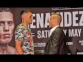 DAVID BENAVIDEZ & DAVID LEMIEUX FIRST FACE TO FACE - HARD STARE DOWN AT FINAL PRESS CONFERENCE