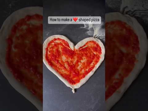 how to make heart shape pizza | Valentine's day special|#valentinesday #heartshapepizza #shorts