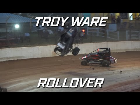 Speedcars: Troy Ware Rollover - Maryborough Speedway