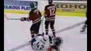 1999-00 Round 2/Game 5: Scott Stevens Drills Kevyn Adams