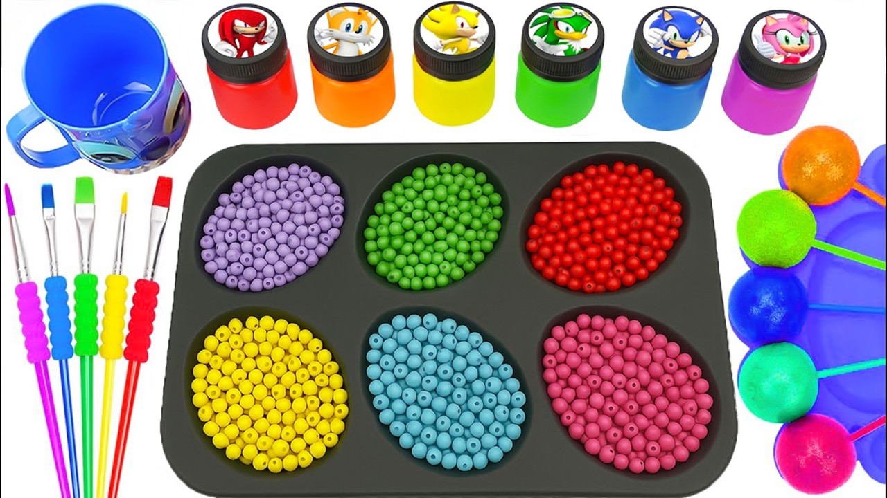 Oddly Humor | How I Make Glitter Rainbow Beads Crushed From Sprunki Candy - Frozen Sound Art ASMR