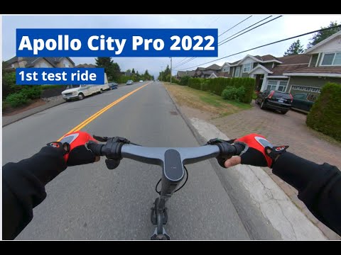 Apollo City Pro 2022 Dual 500 watts motor 1st short test ride uphill