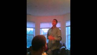 Greg Machado singing at his signing dinner