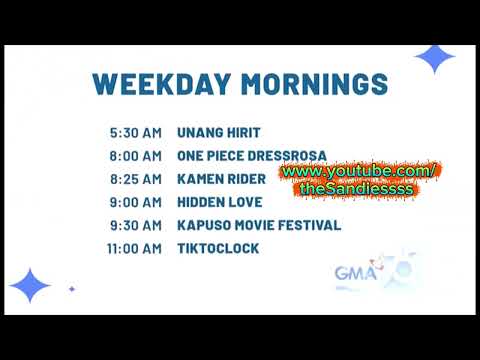 GMA - WEEKDAY MORNINGS  [01-SEP 2025]