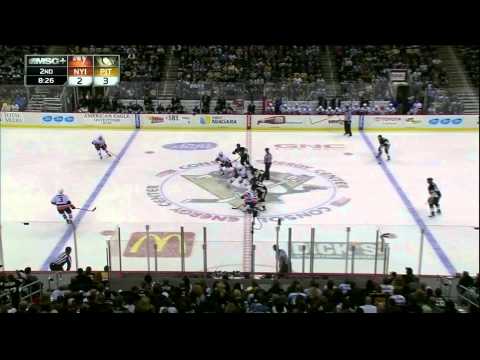 Colin McDonald snapshot goal 3-2 NY Islanders vs Pittsburgh Penguins 11/22/13 NHL