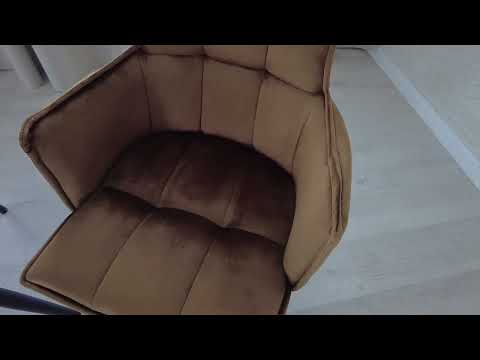 Кухонный стул SASKIA (mod. 8283) 55х61х85 коричневый (G-062-61)/черный в Санкт-Петербурге - видео 6