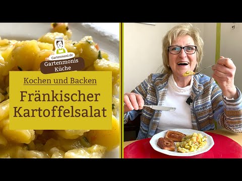Franconian potato salad | Gartenmoni's Kitchen | Potato salad without mayonnaise