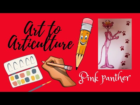 how to draw pink panther... learn drawing alone with...