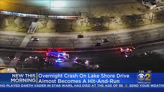 Lake Shore Drive Crash Almost Becomes Hit-And-Run; Police Catch Driver