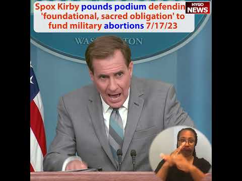 Kirby On DOD Abortion Policy: "One In Five Members Of U.S. Military Are Women" — Tuberville Holds
