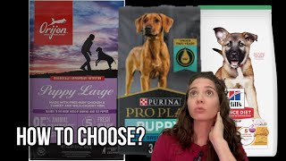 Large Breed Puppy: Hills vs Purina vs Orijen