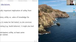 Lecture 16: Utility from Beliefs; Learning II