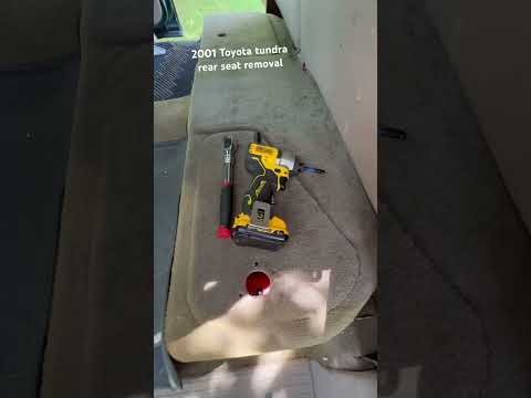 1st gen tundra rear seat removal