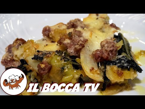 852 - Patate annegate porri salsiccia e cavolo nero, se lo assaggi ne vai fiero! (contorno facile)