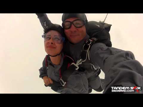 Tandem skok iz aviona padobranom sa 3000 metara|Tandem Skok Beograd|Maja Đurđević 20.09.2014.