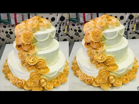 beautiful birthday cake design // flower cake decoration ideas//