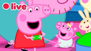 🔴 Peppa Pig BEBÊ EVIE Episódios AO VIVO 🍼 Melhores Momentos da Evie 💛 Desenhos Infantis