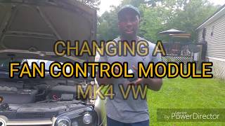 Changing a fan control module for Mk4 VW
