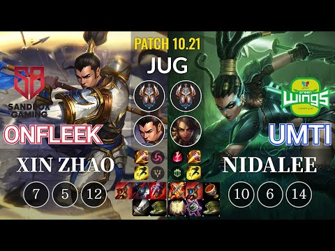 SB OnFleek Xin Zhao vs JAG UmTi Nidalee Jungle - KR Patch 10.21