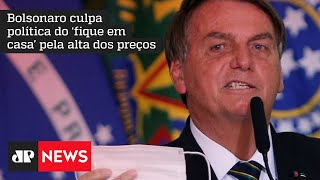 Bolsonaro culpa ‘fique em casa’ por inflação e critica governadores em visita ao Ceará