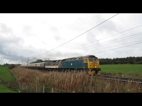 47614 & 47828 Blast Past Cartland With 'The Statesman' 11/10/21