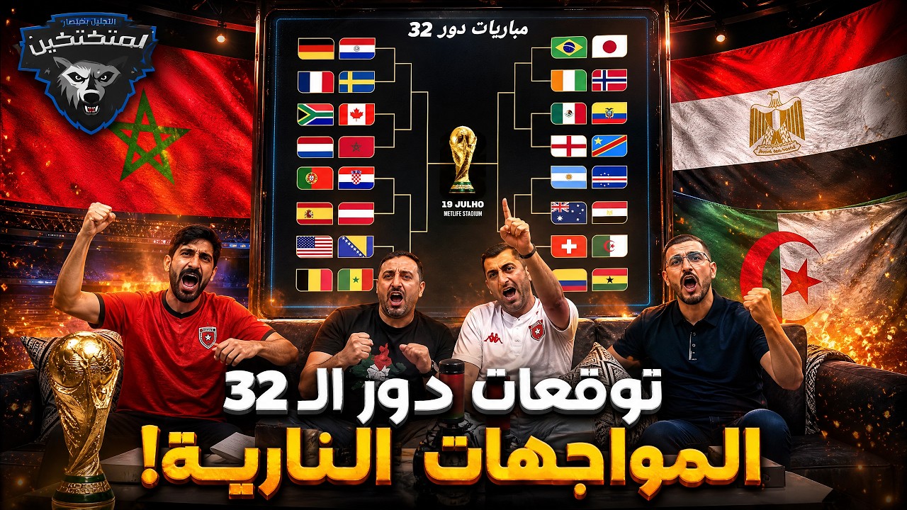 توقعات دور 32 من كأس العالم 🔥