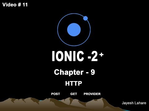 Ionic Tutorial Chapter 9 Http Post Get