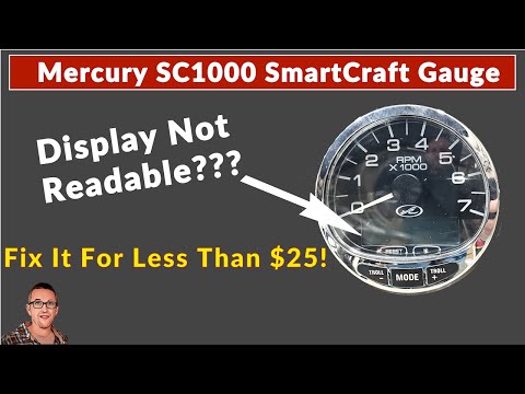 Mercury SmartCraft SC1000 Gauge LCD Display Repair