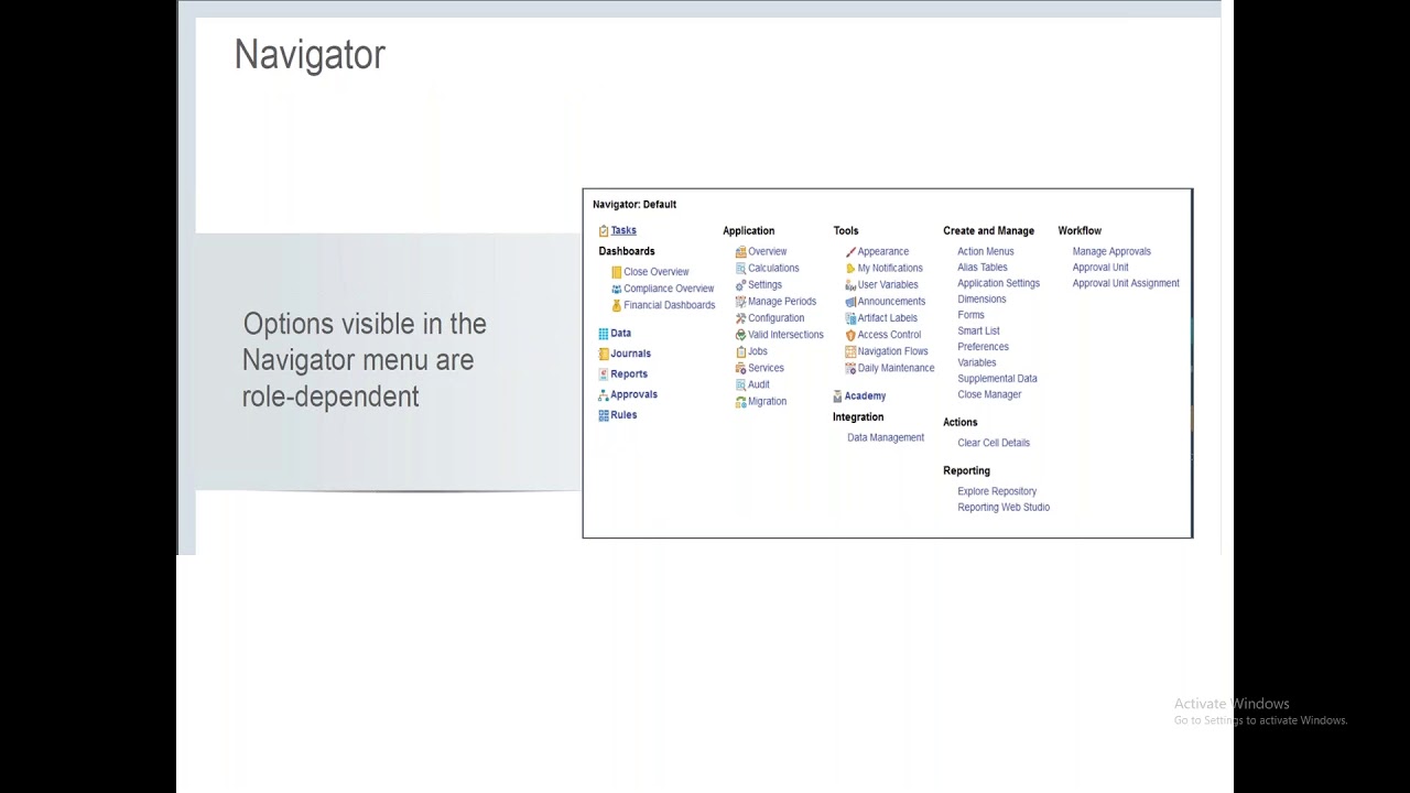 Creating FCCS Application