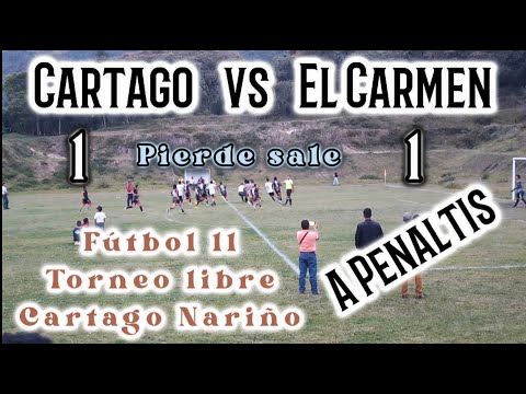 Cartago 1 x 1 El Carmen (Res.) Penaltis / Pierde Sale.