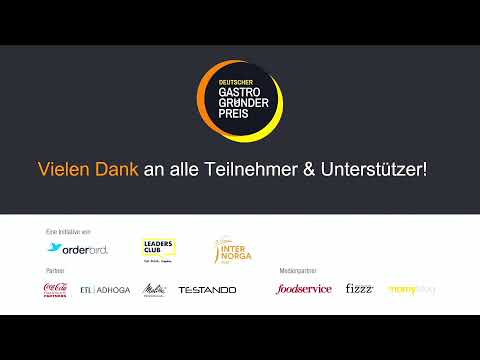Finale: Deutscher Gastro-Gründerpreis 2022