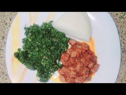 Cook With Me Delicious Sukuma Wiki/ Kales, Beef and Ugali