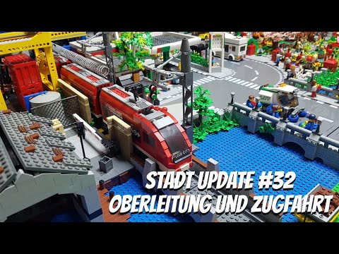 Oberleitungen und Zugfahrt - die erste Zugfahrt | LEGO® Stadt Update #32