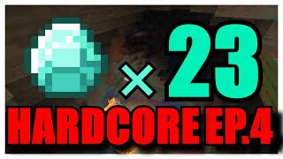 [マインクラフト]ダイア23個集めるまで寝れない⁉ ep.4[ハードコア]