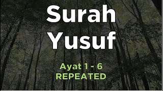 Download lagu Surah Yusuf ayat 1 6 Untuk Hafalan Murottal Repeat... mp3