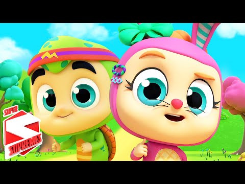 The Tortoise And The Hare Story | Fairy Tales | Pretend Play Song | Kids Songs with Super Supremes