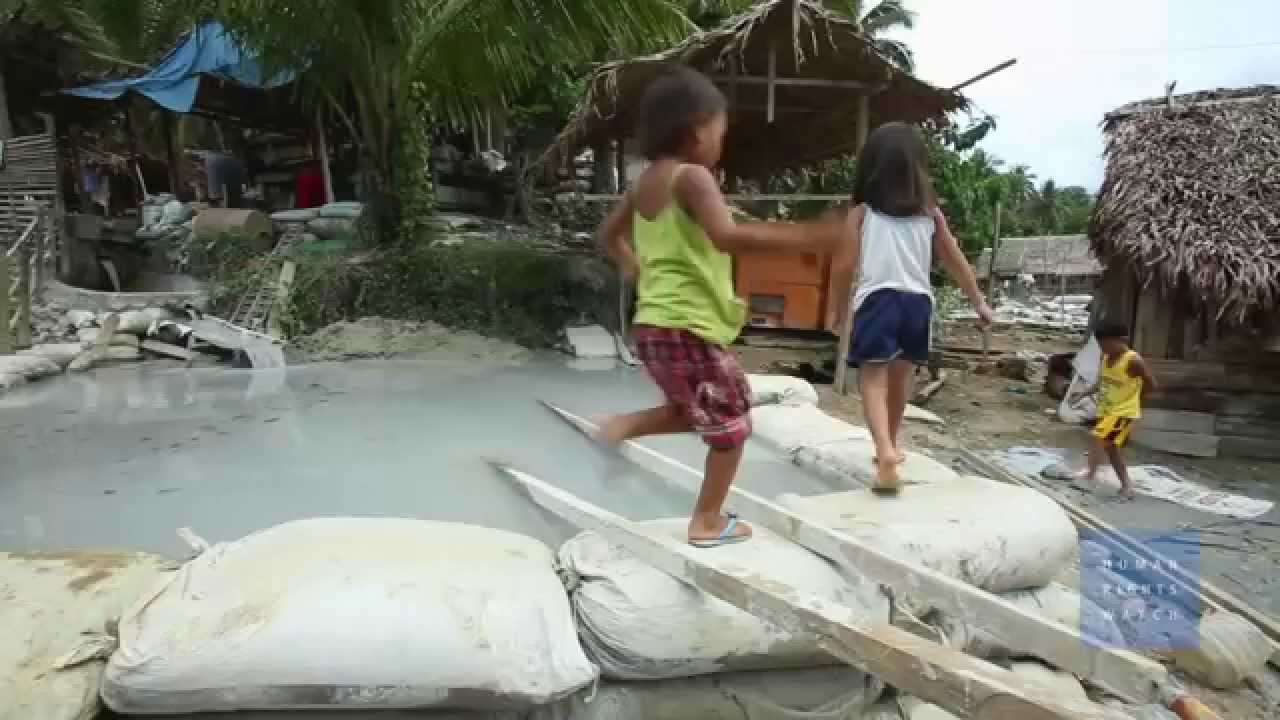 boy works at an underwater mining site