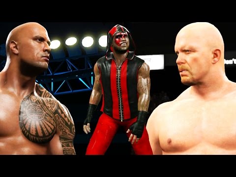 WWE 2k15 MyCAREER Next Gen Gameplay - Fighting THE ROCK & STONE COLD! Money in the Bank Recap