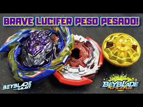 Testando 011 - BRAVE LUCIFER .Ch 2A against three combos - Beyblade Burst