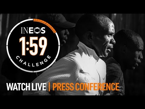 Eliud Kipchoge LIVE - INEOS 1:59 Challenge Pre-Event Press Conference