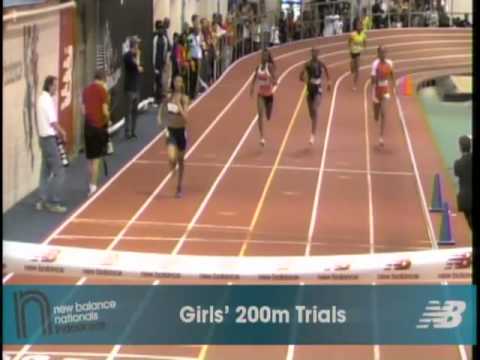 Girls 200m Prelim Heat 7 - New Balance Indoor Nationals 2011