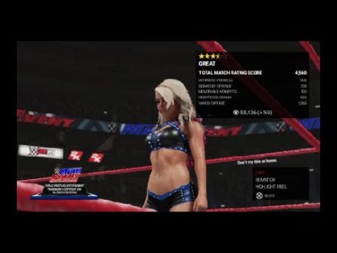 WWE 2K19 Alexa Bliss vs Lacey Evans