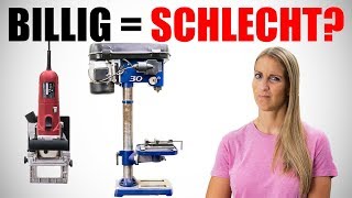 BILLIG = SCHLECHT?? Unsere Meinung zu unserer Einhell Standbohrmaschine und Flachdübelfräse