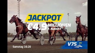 Vorschau zur Jackpot-V75® am 7. August in Rättvik - powered by „Jörns swedish racing world“